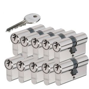 10 gelijksluitende cilindersloten Abus E50
