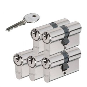 5 gelijksluitende cilindersloten Abus E50