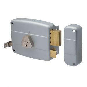 Cisa 50420.50.1 oplegslot met losse buitencilinder doornmaat 50 mm zilver - Din Links