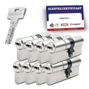 8 gelijksluitende cilindersloten Pfaffenhain Bravus SKG3