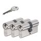 3 gelijksluitende cilindersloten Abus E50