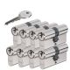 8 gelijksluitende cilindersloten Abus E50