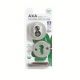 Axa Curve Plus Veiligheidsrozetten rond anti-kerntrek SKG3 aluminium - Geanodiseerd F1 naturel - 62mm
